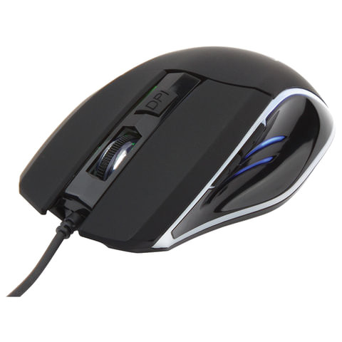 Мышь проводная игровая GEMBIRD MG-500, USB, 5 кнопок + 1 колесо-кнопка, оптическая, черная по низкой цене оптом Краснодар, Москва, Уфа, Казань, Барнаул, Владивосток, Хабаровск, Сахалин, Красноярск, Екатеренбург, 