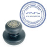 Краска штемпельная BRAUBERG PROFESSIONAL, clear stamp, синяя, 30 мл, на водной основе, 227981 по низкой цене оптом 