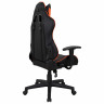 Кресло компьютерное BRABIX "GT Racer GM-100", две подушки, экокожа, черное/оранжевое, 531925 по низкой цене оптом 