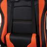 Кресло компьютерное BRABIX "GT Racer GM-100", две подушки, экокожа, черное/оранжевое, 531925 по низкой цене оптом 