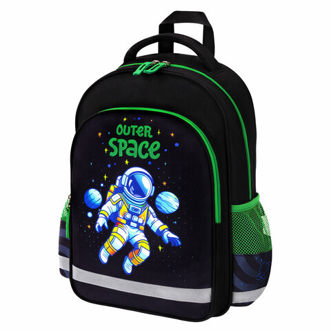 Рюкзак ПИФАГОР SCHOOL, 1 отделение, 3 кармана, Outer space, 38x28х14 см, 273173 по низкой цене оптом 