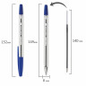 Ручка шариковая BRAUBERG "M-500 CLASSIC", СИНЯЯ, корпус прозрачный, узел 0,7 мм, линия письма 0,35 мм, 143444 по низкой цене оптом Краснодар, Москва, Уфа, Казань, Барнаул, Владивосток, Хабаровск, Сахалин, Красноярск, Екатеренбург, 