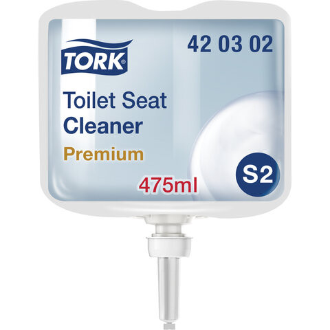 Картридж очиститель-антисептик для сиденья унитаза TORK (Система S2) Premium, 0,475 л, КОМПЛЕКТ 8 шт., 420302 по низкой цене оптом  Картридж очиститель-антисептик для сиденья унитаза TORK (Система S2) Premium, 0,475 л, КОМПЛЕКТ 8 шт., 420302 по низкой цене оптом