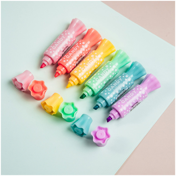 Текстовыделитель двусторонний MESHU "Candy" мини, ассорти, пулевидный/скошенный, 2/4мм по низкой цене оптом Краснодар, Москва, Уфа, Казань, Барнаул, Владивосток, Хабаровск, Сахалин, Красноярск, Екатеренбург, 