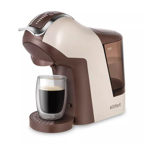 Кофемашина капсульная 3в1 NESPRESSO/DOLCEGUSTO/молотый KITFORT KT-7448, 1400Вт, объем, КТ-7448 по низкой цене оптом 