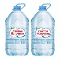 Вода негазированная питьевая "Святой источник", 5 л, пластиковая бутыль