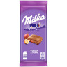 Шоколад MILKA (Милка) молочный, с изюмом и фундуком, 85 г, ш/к 70990, 100840 по низкой цене оптом 