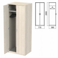 Шкаф для одежды "Арго", 770х580х2000 мм, ясень шимо (КОМПЛЕКТ)
