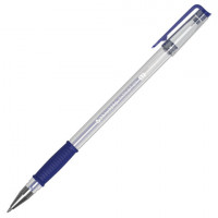 Ручка гелевая РОССИЯ "PATRIOT-GT", СИНЯЯ, корпус прозрачный, узел 0,7 мм, линия письма 0,4 мм, BRAUBERG, 143959