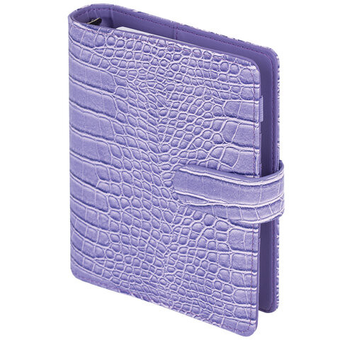 Ежедневник-органайзер недатированный B6 150x190мм BRAUBERG "Comodo", под кожу, 160л, сиреневый, 116208 по низкой цене оптом 