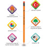 Карандаш чернографитный BRAUBERG "PREMIUM TURKEY", 1 шт., "Ultra GT", НВ, ассорти, дисплей, 181557 по низкой цене оптом 