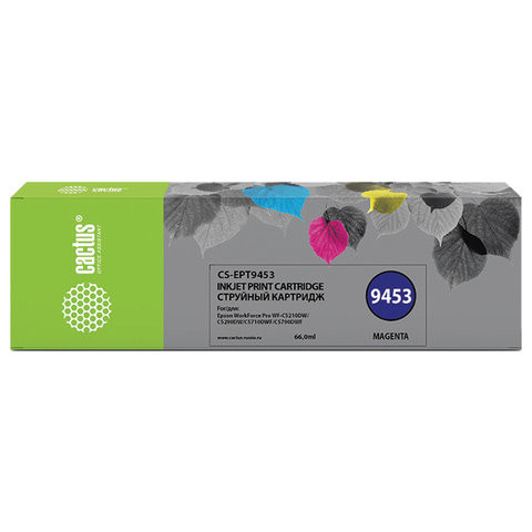 Картридж струйный CACTUS (CS-EPT9453) для Epson WF-C5290DW/C5790DW, пурпурный по низкой цене оптом 