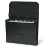 Папка-портфель пластиковая BRAUBERG "Energy" А4 (330х256х32 мм), 7 отделений, черная, 221204 по низкой цене оптом Краснодар, Москва, Уфа, Казань, Барнаул, Владивосток, Хабаровск, Сахалин, Красноярск, Екатеренбург, 