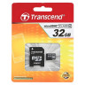 Карта памяти micro SDHC, 32 GB, TRANSCEND, 4 Мб/сек. (class 4), с адаптером, TS32GUSDHC4 по низкой цене оптом 