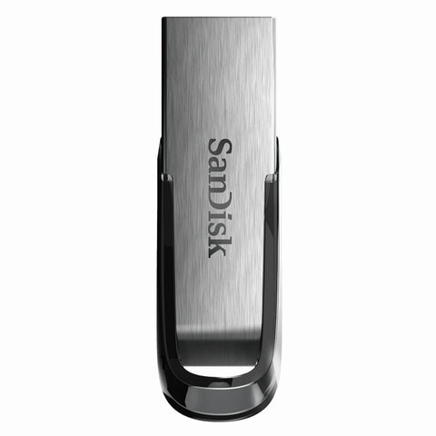 Флеш-диск 32 GB, SANDISK Ultra Flair, USB 3.0, металлический корпус, серебристый/черный, SDCZ73-032G-G46 по низкой цене оптом Краснодар, Москва, Уфа, Казань, Барнаул, Владивосток, Хабаровск, Сахалин, Красноярск, Екатеренбург, 