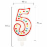 Свеча-цифра для торта "5" ДВУСТОРОННЯЯ с конфетти, 8,5 см, ЗОЛОТАЯ СКАЗКА, держатель, блистер, 591398 по низкой цене оптом 