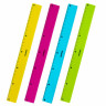 Линейка пластиковая 30 см ЮНЛАНДИЯ "Color", тонированная, ассорти, 210754 по низкой цене оптом 