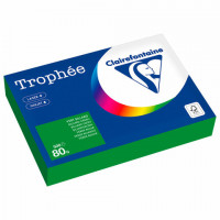 Бумага цветная CLAIREFONTAINE, А4, 80 г/м2, 500 л., интенсив, травяной, Франция, 199, 1991PC