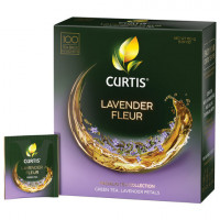 Чай CURTIS "Lavender Fleur" зеленый c лавандой, лепестками роз, 100 пакетиков в конве, 102560