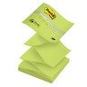 Блок самоклеящийся (стикер) POST-IT ORIGINAL "Весна" (Z-блок), 76х76 мм, 100 л., зеленый неон, R330-ONG по низкой цене оптом 