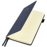 Блокнот А5 138x213мм BRAUBERG Velvet, резинка, держатель, 80л, клетка, синий, 116239 по низкой цене оптом 