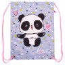 Мешок для обуви BRAUBERG PREMIUM, карман, подкладка, 43х33 см, Funny panda, 270281 по низкой цене оптом 