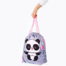 Мешок для обуви BRAUBERG PREMIUM, карман, подкладка, 43х33 см, Funny panda, 270281 по низкой цене оптом 