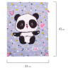 Мешок для обуви BRAUBERG PREMIUM, карман, подкладка, 43х33 см, Funny panda, 270281 по низкой цене оптом 