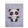Мешок для обуви BRAUBERG PREMIUM, карман, подкладка, 43х33 см, Funny panda, 270281 по низкой цене оптом 