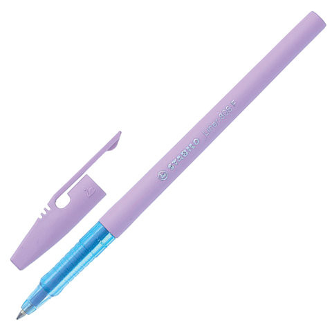 Ручка шариковая STABILO "Liner Pastel", СИНЯЯ, корпус лавандовый, узел 0,7 мм, линия письма 0,3 мм, 808FP1041-6 по низкой цене оптом 