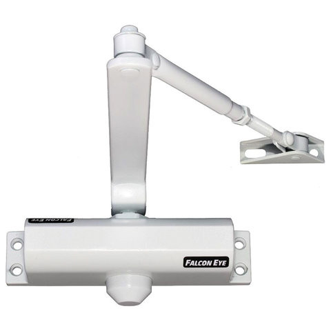 Доводчик FALCON EYE FE-B3W на дверь 45-65 кг, белый, 00-00110297 по низкой цене оптом 