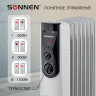 Обогреватель масляный ВЫСОКОЙ ЭФФЕКТИВНОСТИ SONNEN DFB-07BS, 1500 Вт, 7 секций, 5 МАСЛОКАНАЛОВ, 455312 по низкой цене оптом 