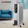 Обогреватель масляный ВЫСОКОЙ ЭФФЕКТИВНОСТИ SONNEN DFB-07BS, 1500 Вт, 7 секций, 5 МАСЛОКАНАЛОВ, 455312 по низкой цене оптом 