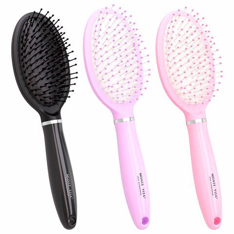 Расческа для волос массажная 23,5х6,5 см, цвета АССОРТИ MONTE VITA, 457417 по низкой цене оптом Расческа для волос массажная 23,5х6,5 см, цвета АССОРТИ MONTE VITA, 457417 по низкой цене оптом