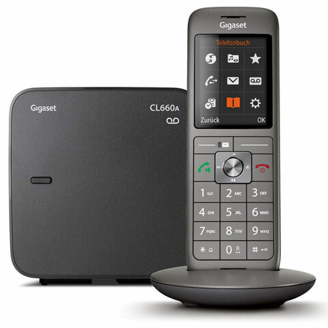 Радиотелефон Gigaset CL660A, память 400 номеров, АОН, повтор, часы, черный, S30852H2824S321 по низкой цене оптом 