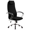 Кресло офисное МЕТТА BK-10CH, ткань-сетка, хром, черное