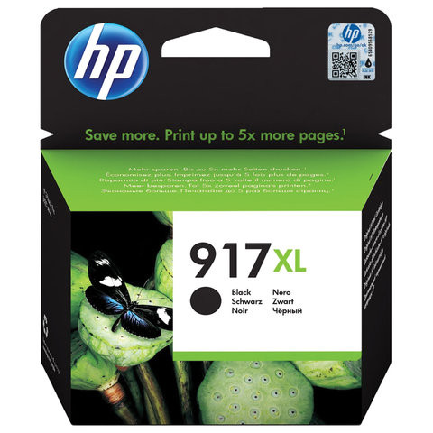Картридж струйный HP (3YL85AE) для HP OfficeJet Pro 8023, №917XL черный, ресурс 1500 страниц, оригинальный по низкой цене оптом 