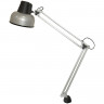 Светильник настольный "Бета", на струбцине, лампа накаливания/люминесцентная/светодиодная, до 60 Вт, серебристый, высота 70 см,Е27