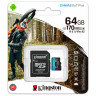 Карта памяти microSDXC 64GB KINGSTON Canvas Select Plus,UHS-I, 100 Мб/с (class 10), S, SDCS2/64GBSP по низкой цене оптом Краснодар, Москва, Уфа, Казань, Барнаул, Владивосток, Хабаровск, Сахалин, Красноярск, Екатеренбург, 