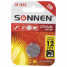 Батарейка SONNEN Lithium, CR2032, литиевая, 1 шт., в блистере, 451974 по низкой цене оптом 