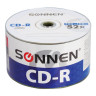 Диски CD-R SONNEN 700 Mb 52x Bulk (термоусадка без шпиля), КОМПЛЕКТ 50 шт., 512571 по низкой цене оптом 