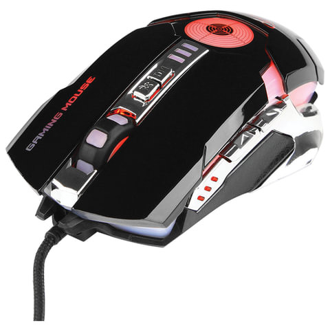 Мышь проводная игровая GEMBIRD MG-530, USB, 5 кнопок + 1 колесо-кнопка, оптическая, черная по низкой цене оптом 