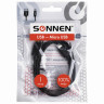 Кабель USB 2.0-micro USB, 1 м, SONNEN, медь, для передачи данных и зарядки, черный, 513115 по низкой цене оптом 
