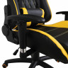 Кресло компьютерное BRABIX "GT Master GM-110", две подушки, экокожа, черное/желтое, 531927 по низкой цене оптом 