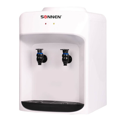 Кулер-водораздатчик БЕЗ НАГРЕВА И ОХЛАЖДЕНИЯ, SONNEN TS-01WT, настольный, 2 крана, белый, 455411 по низкой цене оптом 