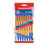 Ручки шариковые ERICH KRAUSE R-301 Stick Orange, СИНИЕ, набор 8 штук, 0,7мм, 56614 по низкой цене оптом 