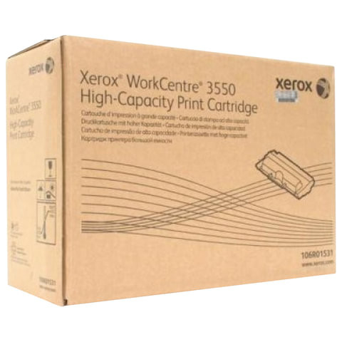Тонер-картридж XEROX (106R01531) WorkCentre 3550, оригинальный, ресурс 11000 стр. по низкой цене оптом Краснодар, Москва, Уфа, Казань, Барнаул, Владивосток, Хабаровск, Сахалин, Красноярск, Екатеренбург, 