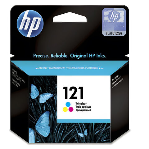 Картридж струйный HP (CC643HE) Deskjet F4275/F4283 №121, цветной, оригинальный, ресурс 165 стр. по низкой цене оптом 