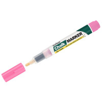 Маркер меловой MUNHWA "Chalk Marker", 3 мм, РОЗОВЫЙ, сухостираемый, для гладких поверхностей, CM-10