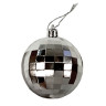 Украшение ёлочное 4 шт., 6 см, "Диско-шар", пластик, серебристый, ЗОЛОТАЯ СКАЗКА, 592485 по низкой цене оптом 
